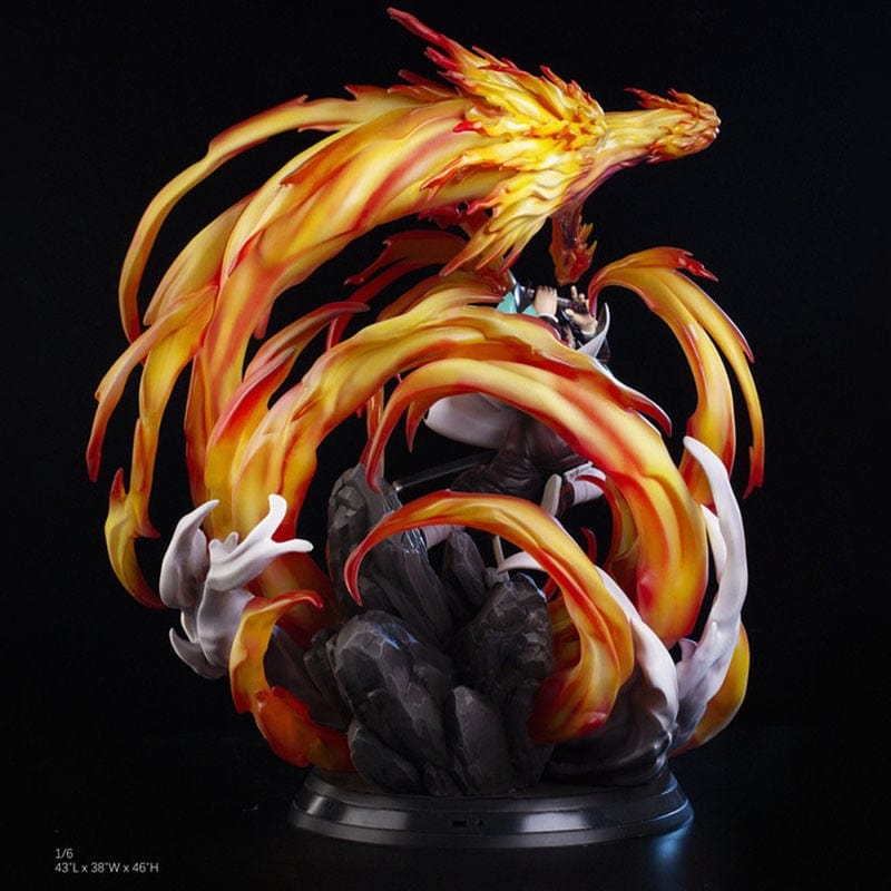 Figurine Collector en Resine Tanjiro Dragon de Feu Figurine Jouet