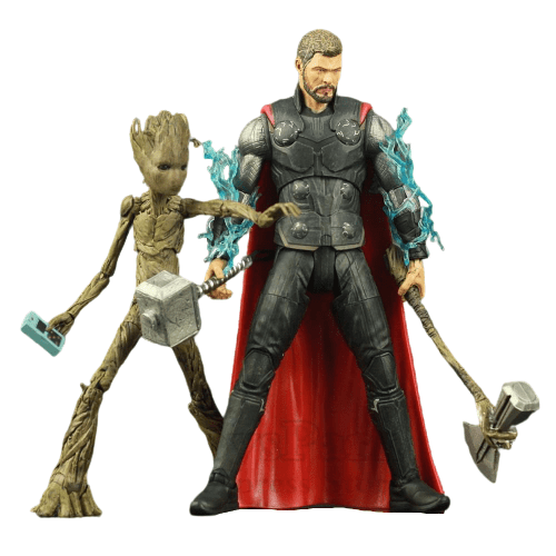 Figurine Thor et Groot Figumaniac